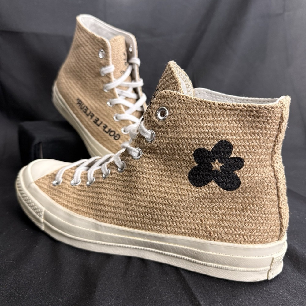 Size 9.5 Converse Chuck 70 High 2018 Golf le Fleur Burlap Mens Tyler The Creator